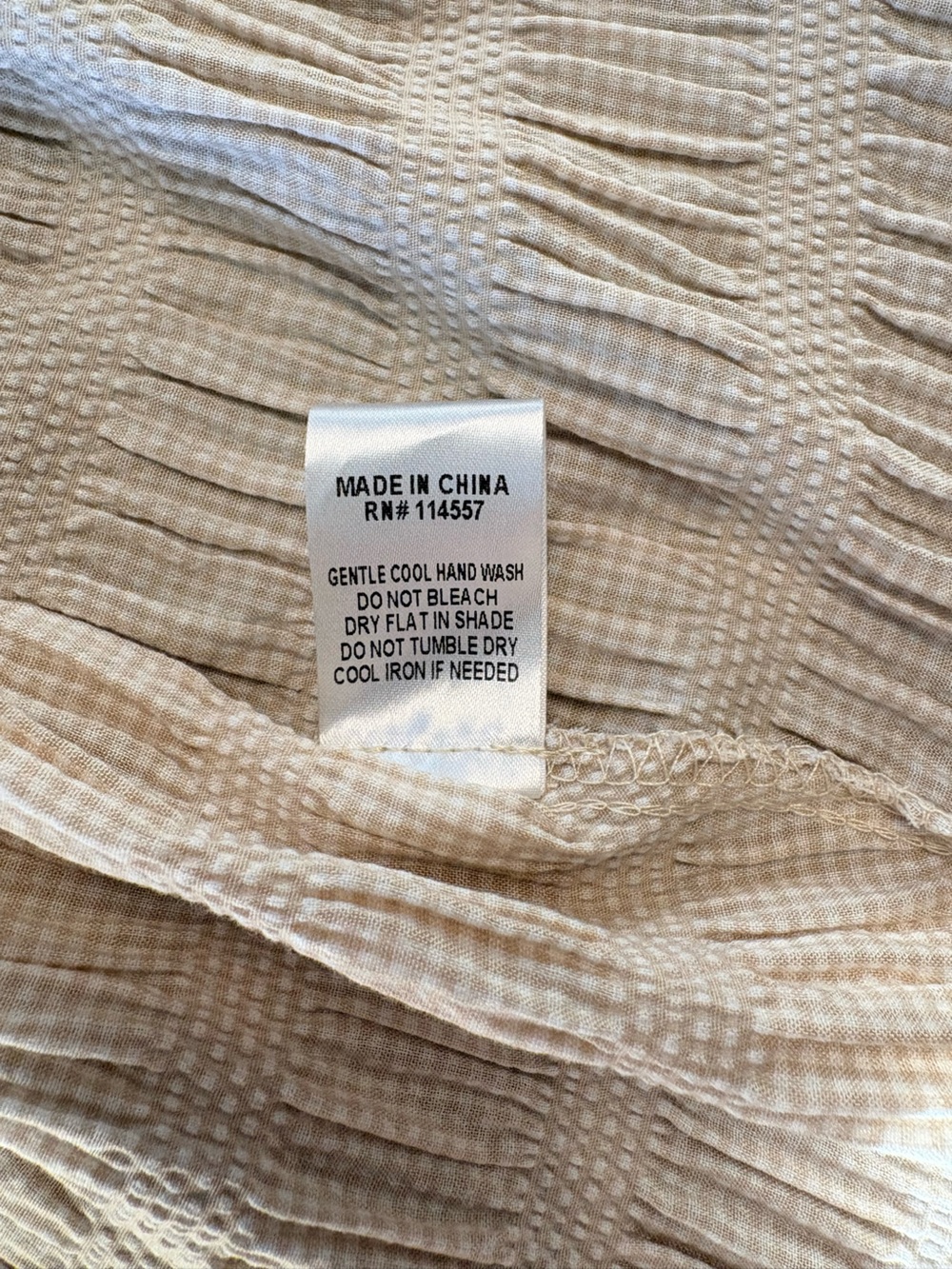 THML Women’s Cream Textured Tiered Ruffle Sleeve Top Size Small NWT - Picture 4 of 4